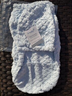 Plush Light Blue Baby Swaddle